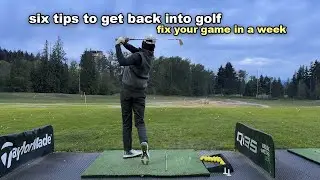 How to get back into golf (lower your scores fast)