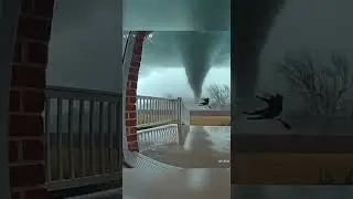 Ring Camera Captures Cat's Desperate Plea Before Tornado Strike