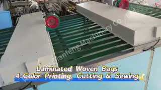 Fully Automated Laminated Woven Bags 4-Color Printing,Cutting Sewing Machine｜Custom Size 680*1000mm