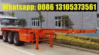 Shipping Container Trailer Price 20ft 40ft Skeletal Chassis Semi Trailers for Sale