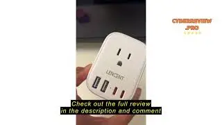 Review 2 Pack European Travel Plug Adapter, LENCENT International Type-C Foldable Power Plug with 4