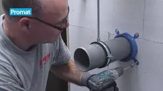 Montage - Kunststof leiding (110 mm) met PROMASTOP&reg;-FC3