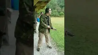 Form 1 short barrel shotgun in slow motion