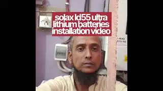 Solax triple power ld55 ultra lithium batteries installation video 