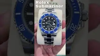 Rolex Submariner Date 116610 LN Custom Blue Bezel Insert Cookie Monster #luxurylifestyle #rolex