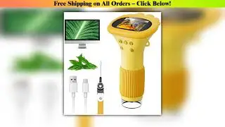 Microscope for Kids Pocket Portable 2 Inch IPS Screen 1000X Handheld Digital Microscopes with 8