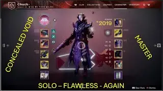 Destiny 2 - Concealed Void - Master - Solo - Flawless - AGAIN