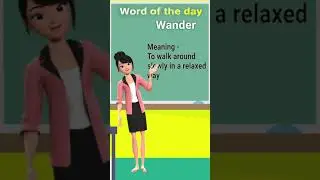 Word of the day WANDER | Daily Vocabulary | By Native Vocabulary #short