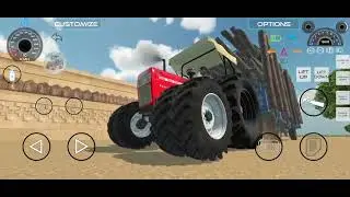 the tractor wood work transper to land 