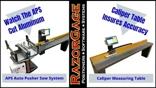 RazorGage Automated Optimizing Upcut Saw and Caliper Measuring Table