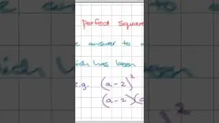 Factorise using Perfect Square Trinomials #maths #mathshack #math #education #mathsontips #mathmath