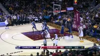 High post ball screen to weak side 3 Cavs