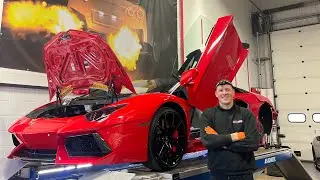 Lamborghini Aventador LP700 repair shop electronics