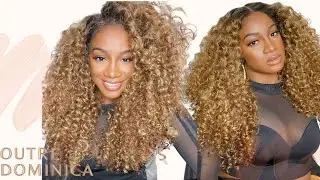 SHE IS A BBW (Big Beautiful Wig) ! Outre Wig: Perfect Hairline Dominica - DR Chocolate Cream