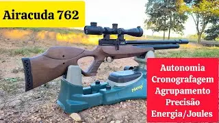 PCP Airacuda Max 7.62 - Autonomia, cronografagem , precisão e agrupamento