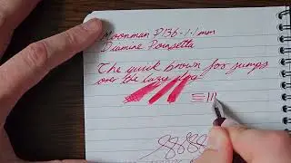 Moonman / Majohn P136 1.1mm Stub Nib Fountain Pen - Quick Review and Writing Sample