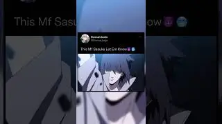 Sasuke Uses Lightning Blade🗡⚡️