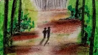 nature drawing #naturedrawing #drawing #easydrawing #shubhamsalgar #canvasdrawing