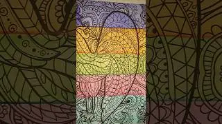 Flip through my mandala art book #colouring #shortsfeed #mandalaart