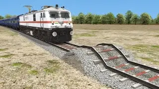 All Realistic Trains Run At Curve Branches ❌️Railroad Tracks | train videos | railway | lhb coach