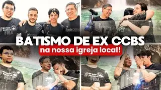 BATISMO DE EX CCBS NA IGREJA BATISTA! 🙌🏻 EMOCIONANTE! 😭 ENTREI NAS &Aacute;GUAS!