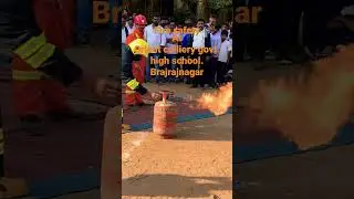 Fire safety training at orient colliery govt high school Brajrajnagar jharsuguda