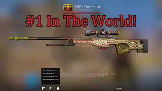 He Hit The #1 AWP | Prince in the world! (CS:GO Lowest Float AWP | The Prince trade up!)