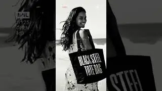 Black Steel Tote Bag &ndash;#designerbag #luxurylifestyle #premiumstyle  #totebag #fashion #beach
