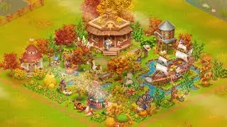 Thanksgiving design Festival ideas in hay day #hayday . hay day farm design 🍁🍂