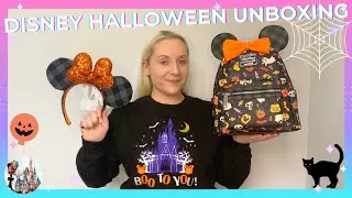 DISNEY UNBOXING! Halloween Disney Parks Loungefly Backpack & ShopDisney Ears Mickey Pumpkin 2021 🎃