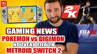 GAMING NEWS : Pokemon vs Digimon ( interview ), FIFA 2K & METROID Nintendo Switch 2 🔥
