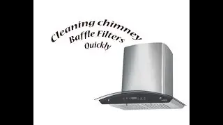 How to clean chimney baffle filters without chemicals