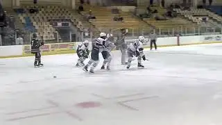 Ronan Curry winds up and slams home one-timer for Chatham ice hockey