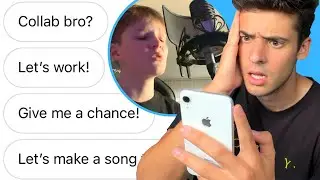 13 Year Old Rapper Kept Spamming My DM's... So I Gave Him A Shot!
