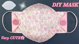 NEW Design DIY Cloth Face Mask VERY CUTE ! | How to make Mask | NO FOG GLASSES  & Easy Breath