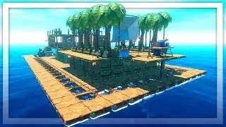 Я создал защищенный от акул боевой корабль в Raft: The First Chapter