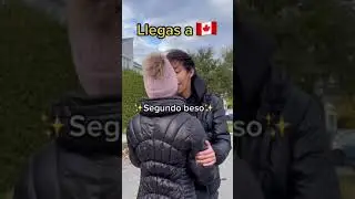 Llegas y descubres los dobles besos 😧 🇨🇦🇲🇽 #Sonrixs #Kim #Canada #Mexico