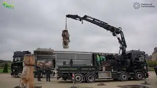 🗿 Manutention de sculptures monumentales au Ch&acirc;teau de Fontainebleau