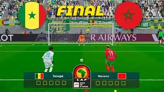 Penalty Shootout 🥅• Senegal vs Morocco | Africa Cup of Nations Final | - PES Simulation