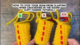 (Left handed) Keeping your stitches straight when crocheting in the round