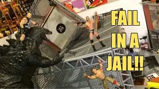 GTS WRESTLING: ПРОВАЛ В ТЮРЬМЕ! WWE Hell in a Cell Wrestling Анимация фигурок PPV-событие!