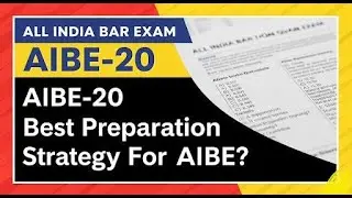 AIBE-20 Best Preparation Strategy For AIBE? #aibe20examdate #aibe19cop