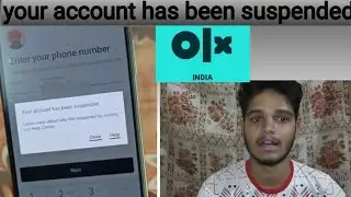 your account has been suspended olx open nai ho rha kya kare