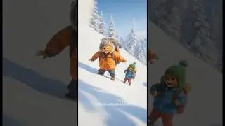 Dad vs Snow Avalanche ❄️😂 | Epic Fail
