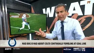 FIRST TAKE | Mad Dog Furious About Colts WR Adonai Mitchell&rsquo;s Goal-Line Fumble | Stephen A Smith