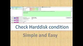 how to check hard disk condition simple easy way in Telugu