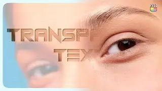 Transparent Text for Final Cut Pro