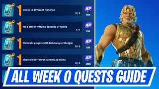 Fortnite Complete Week 0 Quests - How to EASILY Complete Week 0 Challenges in Chapter 5 Season 2