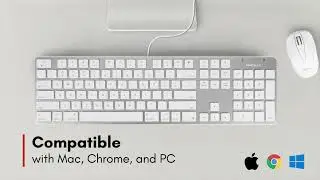 104 key Aluminum Ultra Slim USB Wired Keyboard for Mac (SLIMKEYPROA)