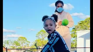 Serena Williams shares adorable photo of daughter Olympia&rsquo;s tennis lesson